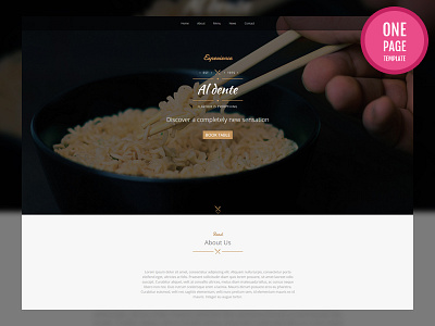 Al dente - Bootstrap Restaurant Template bootstrap bootstrap template cafe css html restaurant template theme