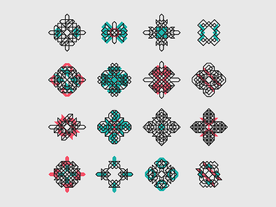 Geometric Shapes / 150804 creative coding generative art geometry hexels hype framework pattern processing