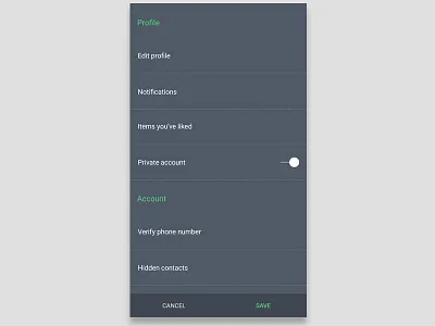 Daily Ui 07 007 dailyui design settings ui