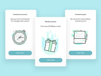 Trading cards box business cards graphic clock contract flat gift icon liquid onboarding sheet timer