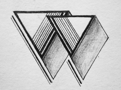 Letter W design handdrawing handlettering illustration lettering type typography