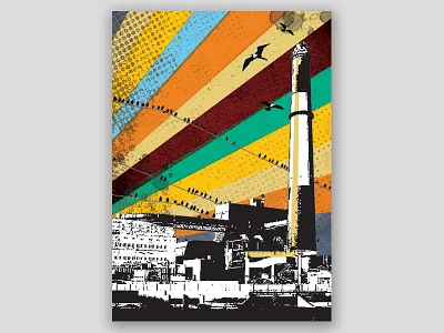 Urban Nature birds city retro telaviv textures urban