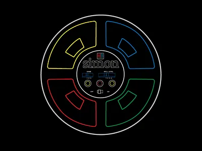 Simon, says 1980s game milton bradley pattern rhythm simon