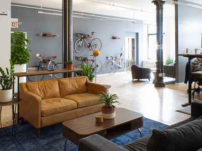 Hightower Office brooklyn industrial interior design interiors new york office startup