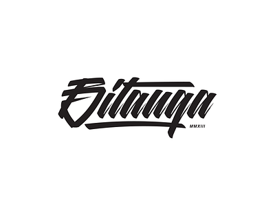 Bitanga Logo brushpen calligraphy lettering logo redesign streetstyle type typedesign