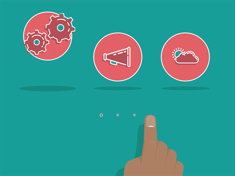 Exploring animations for broadcast iOS app onboarding animation app clean clear flat gif ios mobile onboarding swipe tour trend