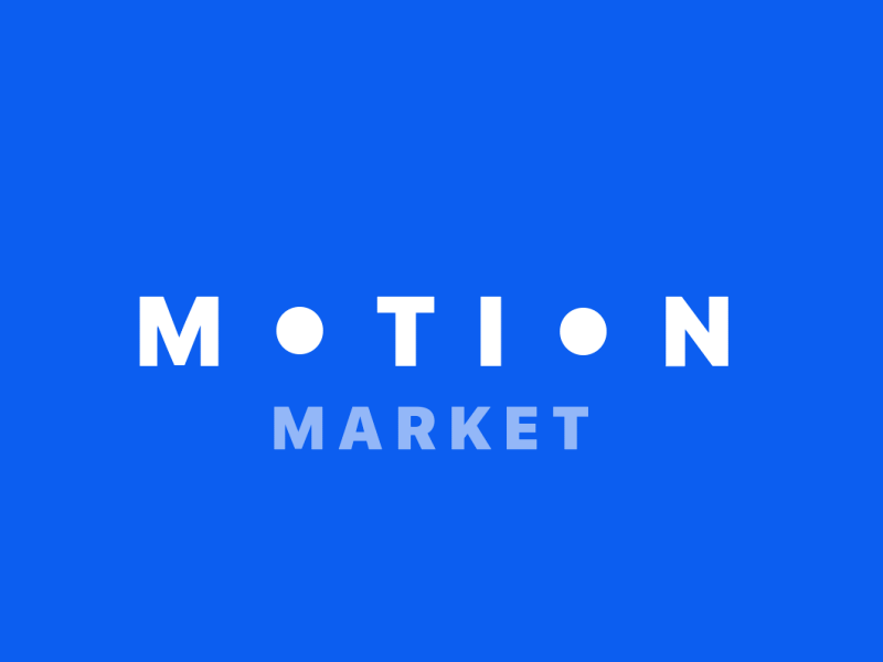 Motion Market after effects animated logo animation gif logo smooth