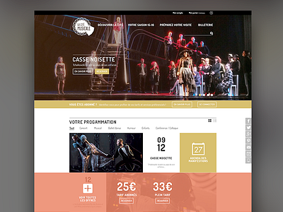 La Cité Musicale colors layout music ui webdesign