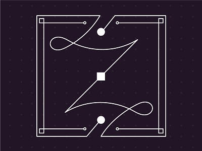 Zuper Z 36daysoftype dribbble graphic design illustration letter lineart logo type typo typography vector