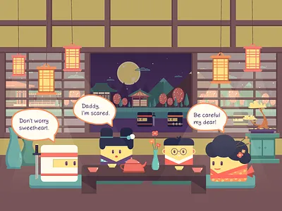 Tap Ninja preview 2d android art flat game gui illustration illustrator intrface japan ninja vector