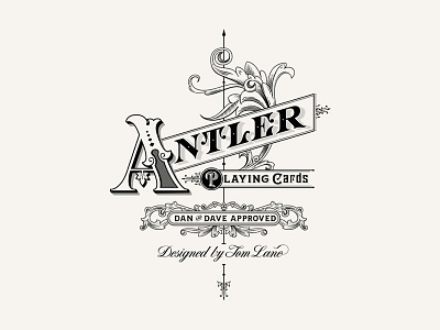 Antler illustration logo typography