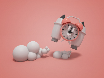 Mobile app quick renders alarm app blender high poly modeling quickrenders render time