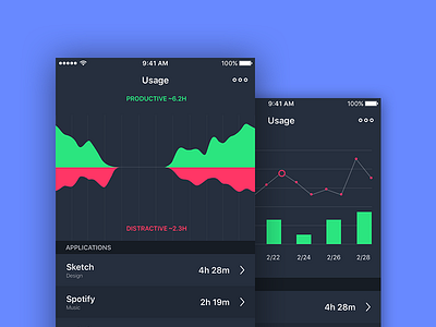 Dashes to dashes application board dashboard graph infographic ios production statistics stats tools usage