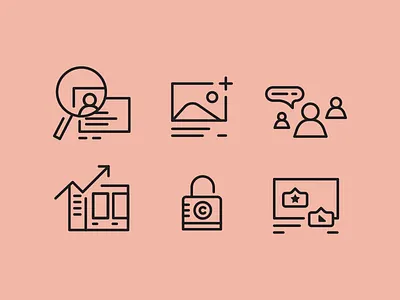 Icons graphics icons information
