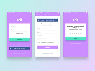 SignUp Flow brasil form ios iphone login security code signup signup flow