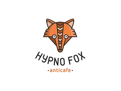 Hypno Fox cafes fox hypnosis logo point