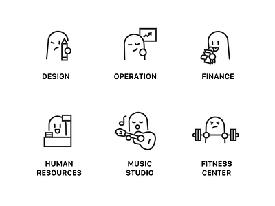 company department icons