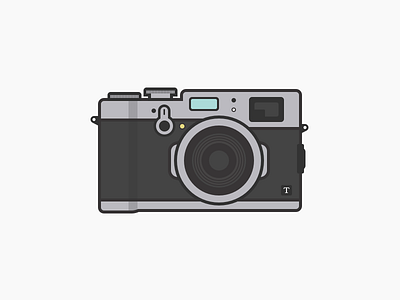 Fujifilm X100t camera fuji fujifilm illustration x100t