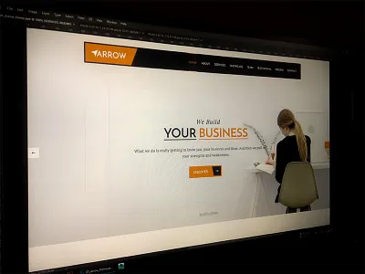 Arrow- multi-purpose template agency clean creative modern photoshop portfolio psd themeforest web design web ui