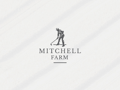 Mitchel Farm logo agriculture cultivation farm farmer farming harvest labor plough soil work