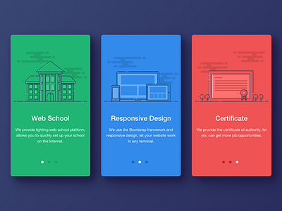 Onboarding screen practice :) app boostrap education onboarding responsive school sketch ui ux web