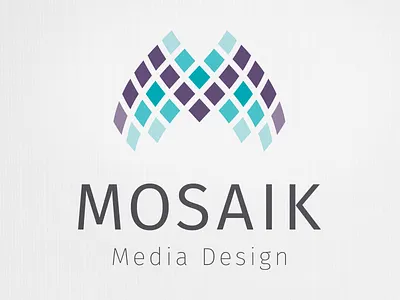 Mosaik Logo Redesign - Final aqua logo mosaic