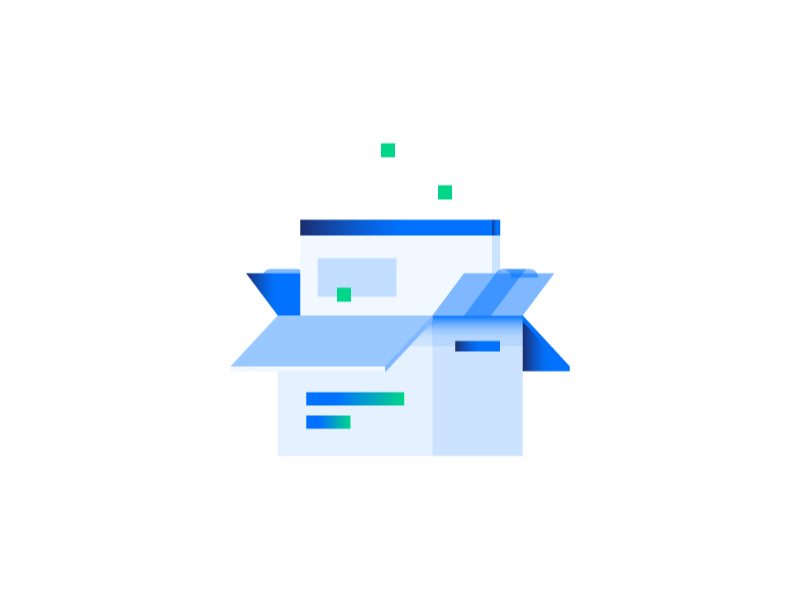 Update Illustrations box cloud digitalocean icons illustration interface minimal product server tasks ui