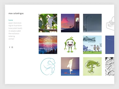New Portfolio! character digital illustration lettering online portfolio responsive vector web design
