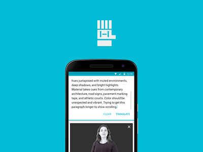 Handy android asl hackathon ios language logo sign language ui ux