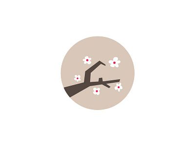 Almond Branch Realty almond branch flower house negative space realty tree