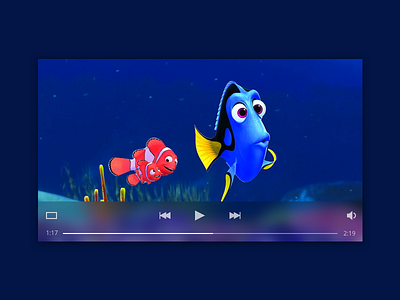 Dailyui057 Video Player dailyui dailyui057 dory finding player video