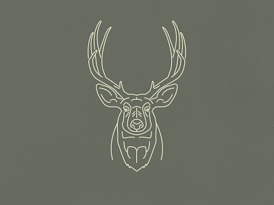 Oh deer... animal camping deer illustration line work mono line nature outdoors wild