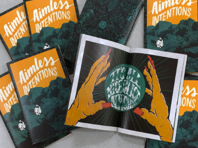 Aimless Intentions aimless collaboration hand lettering illustration zine