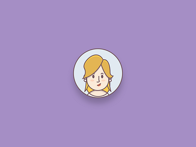 Convergely Female Avatar avatar character convergely female illustration profile slack woman