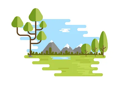 Nature Landscap illustration landscape nature scenery