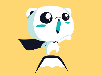 Pola bipolar disorder cute illustration polar bear social media superhero