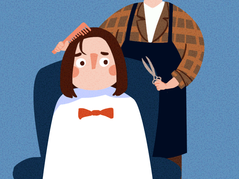 shock shock；haircut；hairdressing