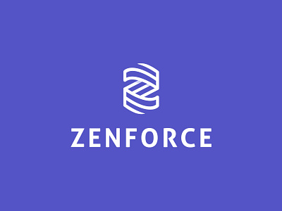 Zenforce Logo branding identity illustration inspiration best stationary logo icon mark monogram minimal simple awesome z brand symbol zen meditation
