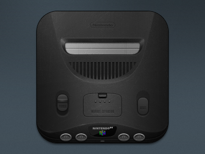 Console Icons - N64 console gaming icon ios n64 nintendo photoshop pixel retro theme