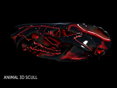 Animal 3d Scull anatomy animal dead death decoration die halloween head pirate skull