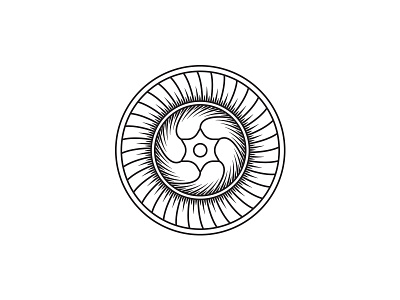 Conical Burrs coffee grinder illustration