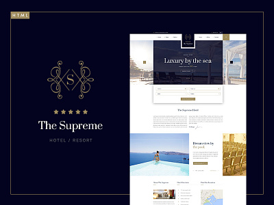 The Supreme - Luxury Hotel HTML5 & CSS3 Template booking branding corporate hotel hotel template hotel website motel resort