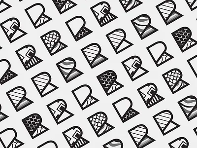 Rugshop Branding brand identity letter logo r shape