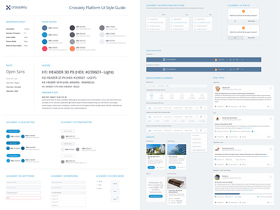 UI Styleguide app brand dashboard interface platform product social network startup styleguide swatches ui web