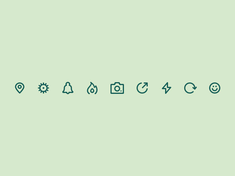 Happyning Icons by Tim Parker on Dribbble Happyning Icons