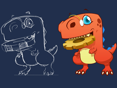 Meet Mr. Wrex character mascot plugin t rex visibility widgets wordpress