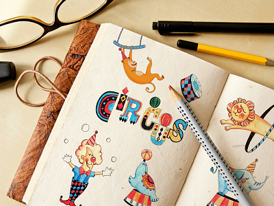 Circus illustration character illustration vietnam