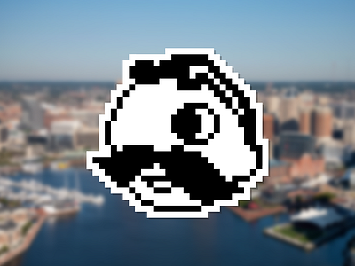 8-Bit Boh Magnet 8 bit annapolis baltimore beer boh car magnet design magnet maryland natty boh retro sticker mule