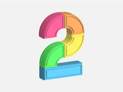 2 — 36 Days Of Type 2 36 days 2 36 days of type 3d alphabet bryn taylor colour letter type typography