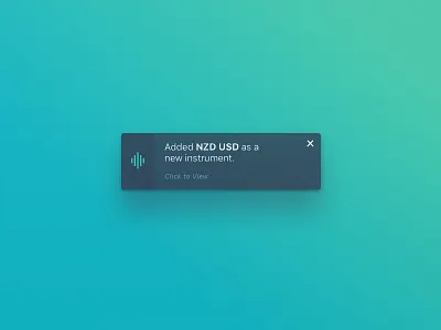 Charts.io Notifications alert foreign exchange forex investment notification ui